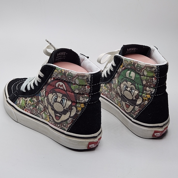 MARIO & LUIGI size 4.5 men 6 women VANS SK8-HI ZIP (NINTENDO) - Picture 5 of 15